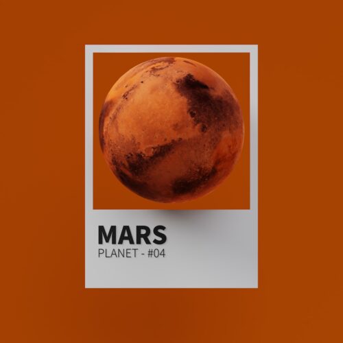 a close up of a picture of a mars planet